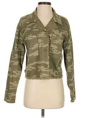 Anthropologie Sanctuary Cropped Camo Jacket